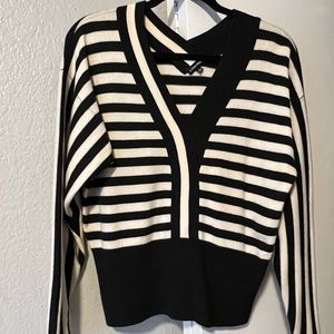 Black and Cream Sweater